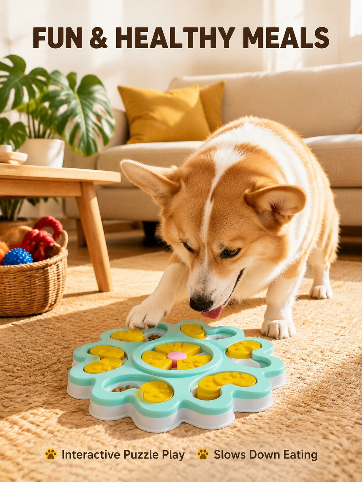 Pet Puzzle Slow Food Bowl Toy