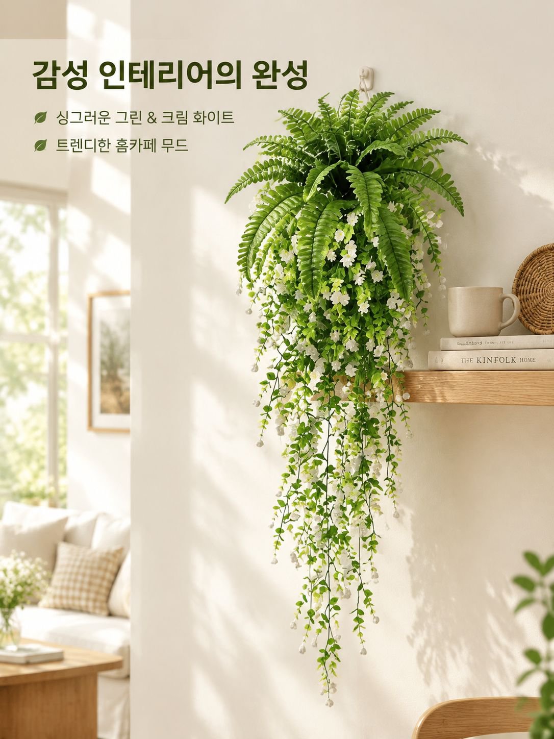 동백 덩굴 꽃 장식