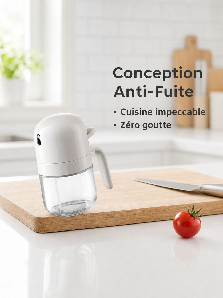 Pulvérisateur d'huile anti-fuite pour cuisine domestique