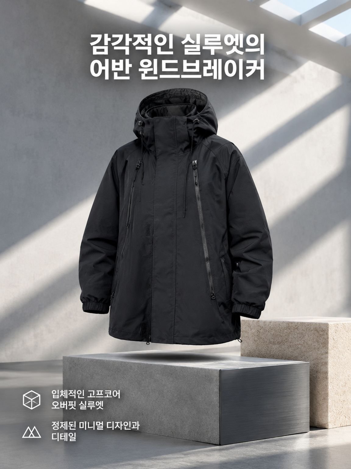 아웃도어 방풍 재킷, 남녀 커플용, 봄가을 시즌 트렌디 브랜드, 탈부착 가능