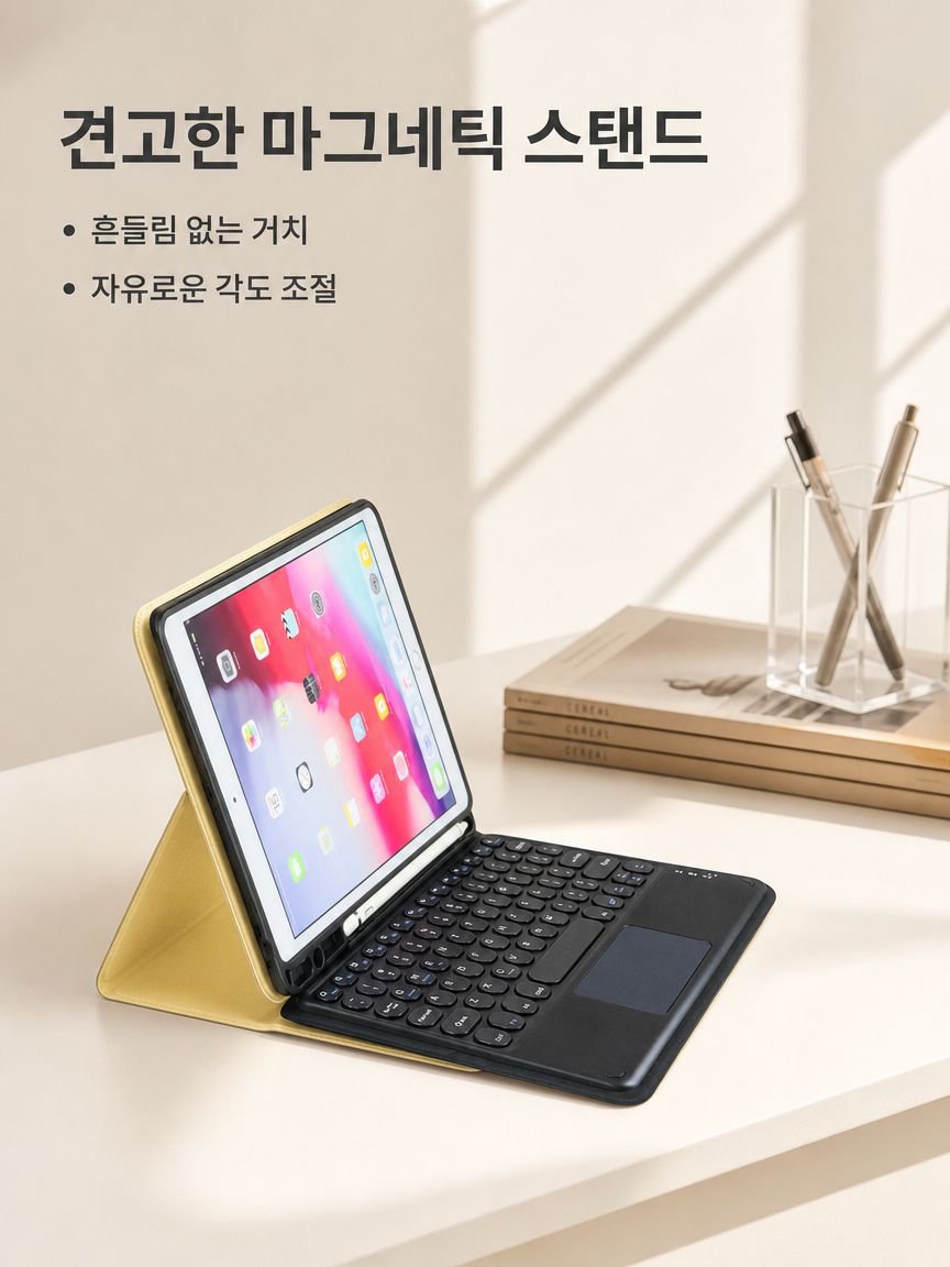 블루투스 터치 키보드가 포함된 태블릿 케이스+마우스 증정