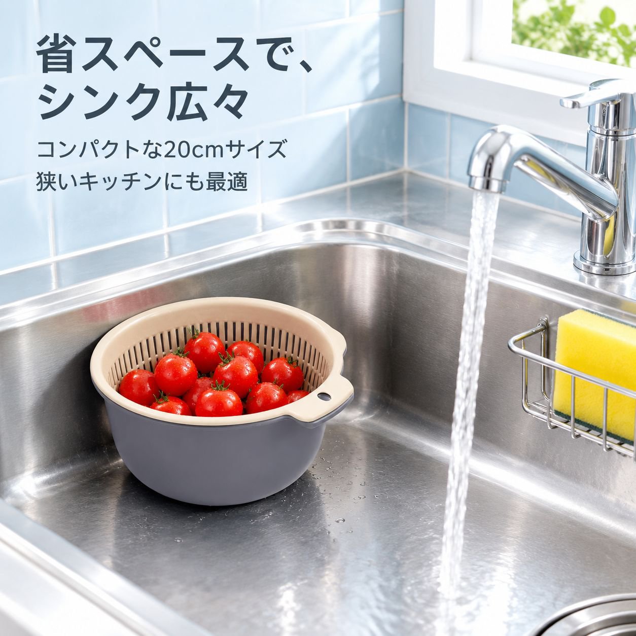 二重水切りバスケット