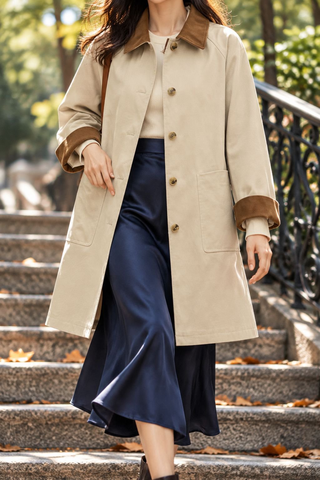 Stylish women's outerwear with Japanese design