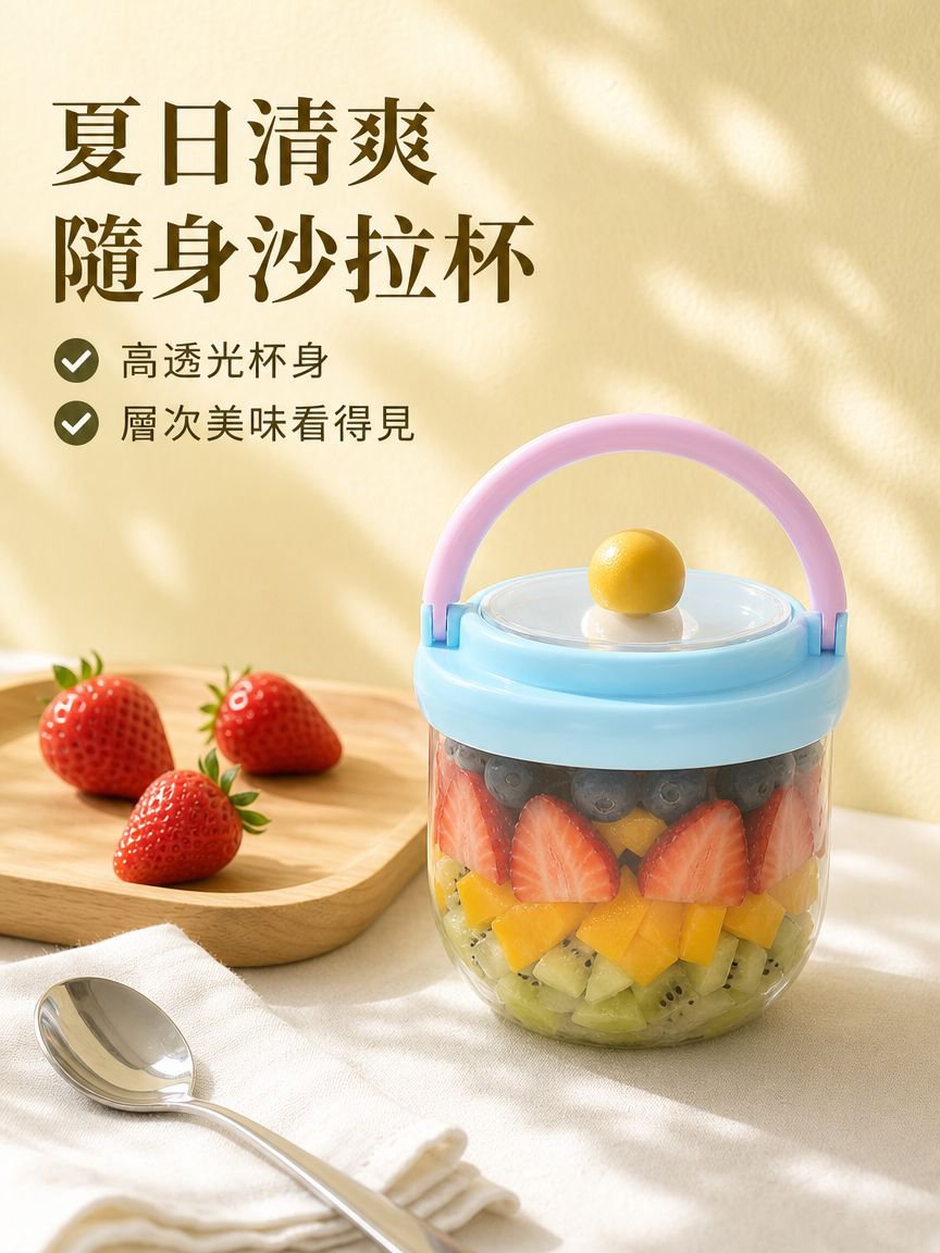 密封水果沙拉杯