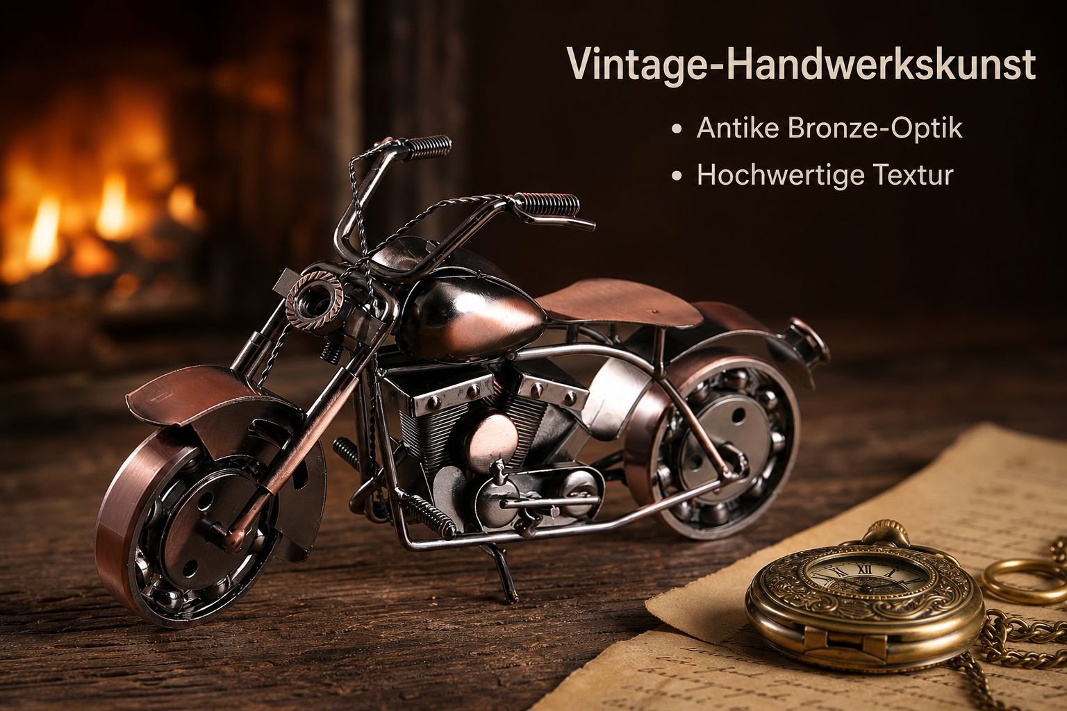 Metallene Motorradmodell-Zierde