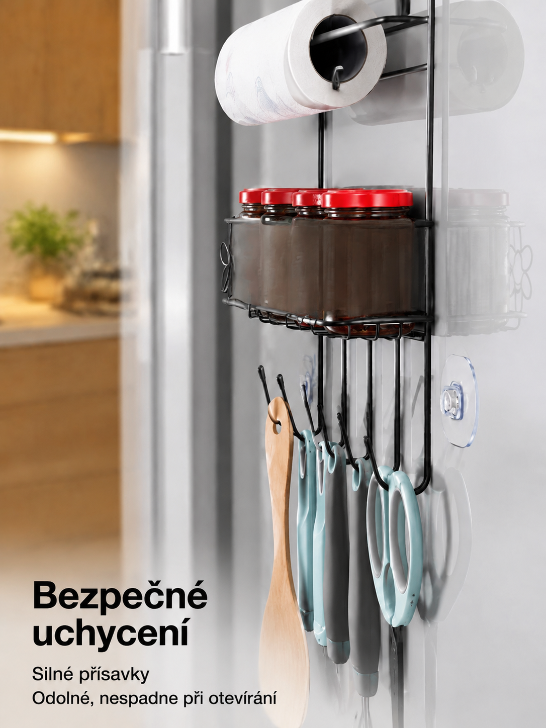 Vícevrstvá police do lednice