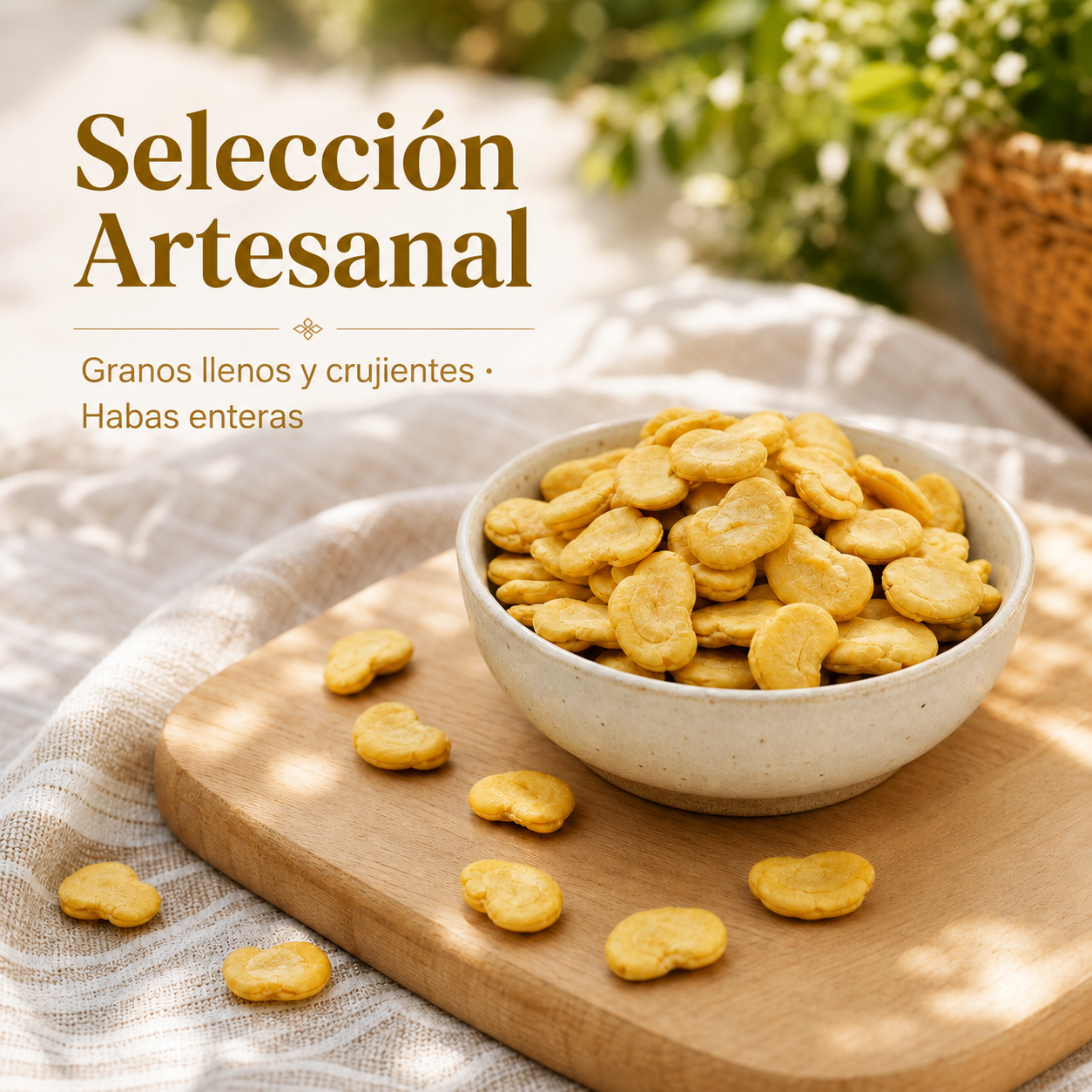 Habas con sal de bambú