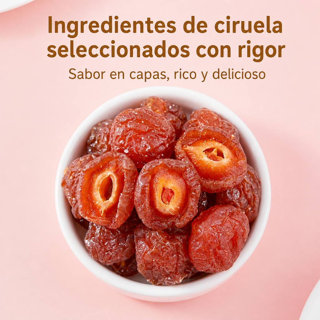 Media ciruela agridulce en primer plano