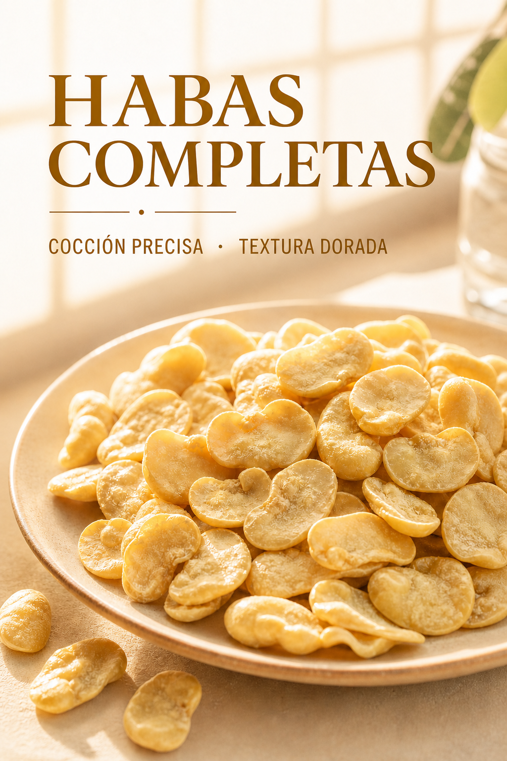 Aperitivo saludable: habas con sal de bambú