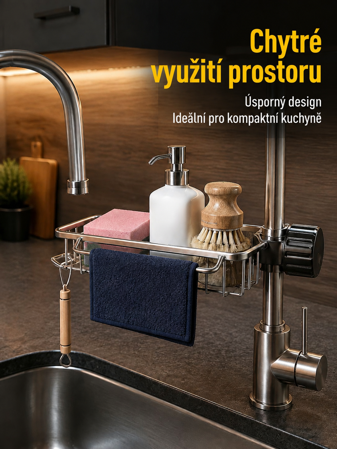 Multifunkční držák na kuchyňské hadříky