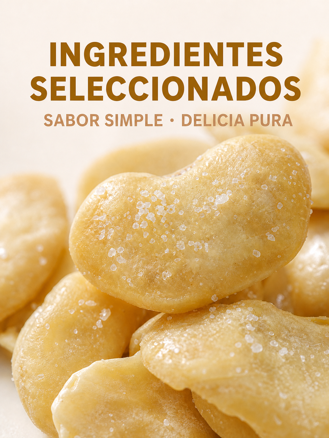 Habas con sal de bambú en empaque