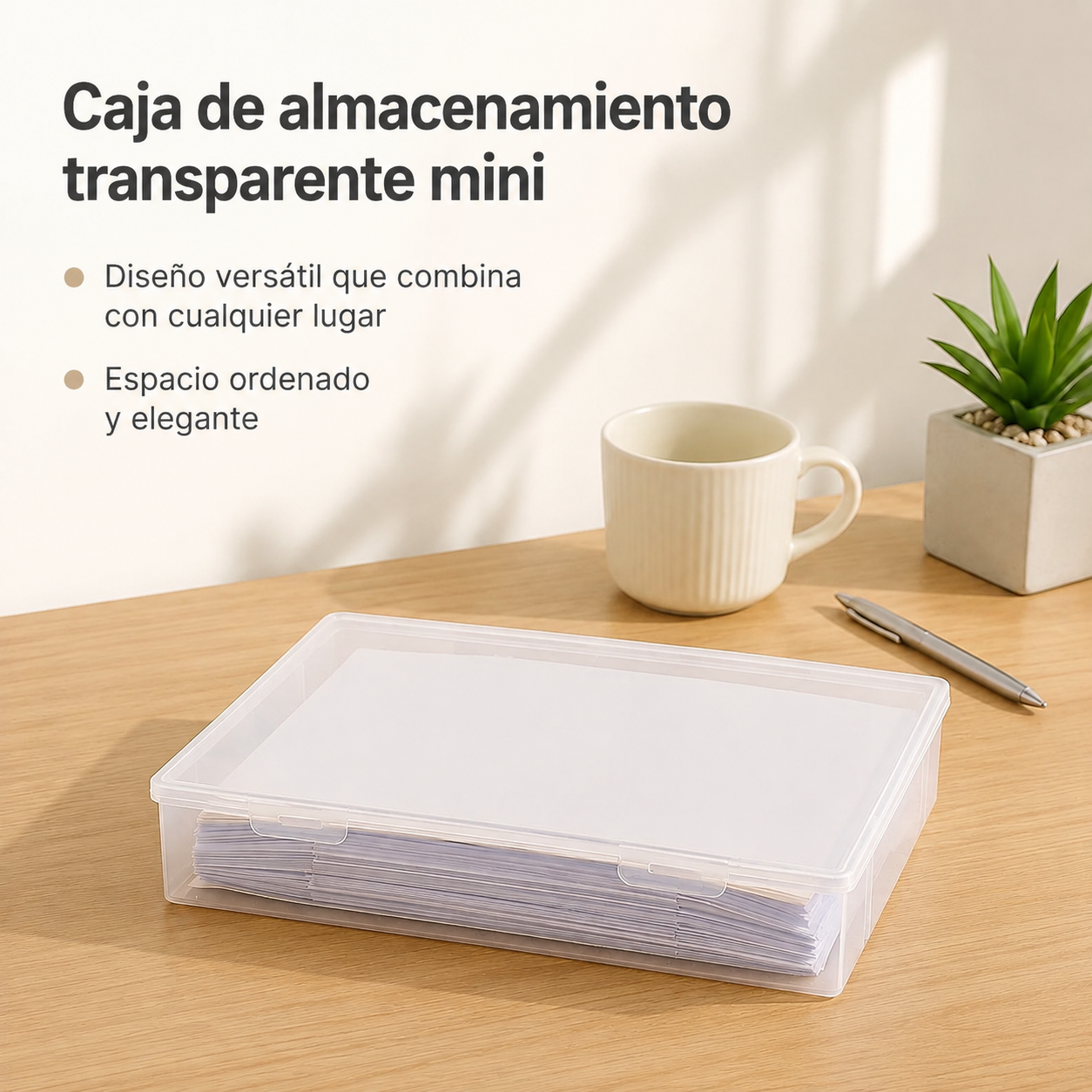 Caja organizadora transparente multifuncional