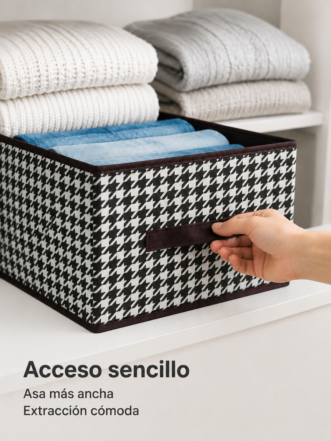 Caja de almacenamiento grande portátil tipo cajón