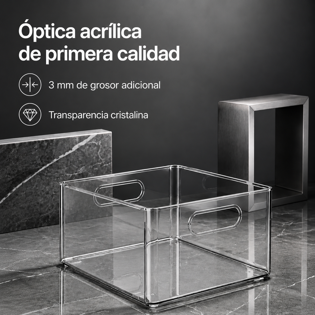 Caja organizadora multifuncional para armarios y snacks