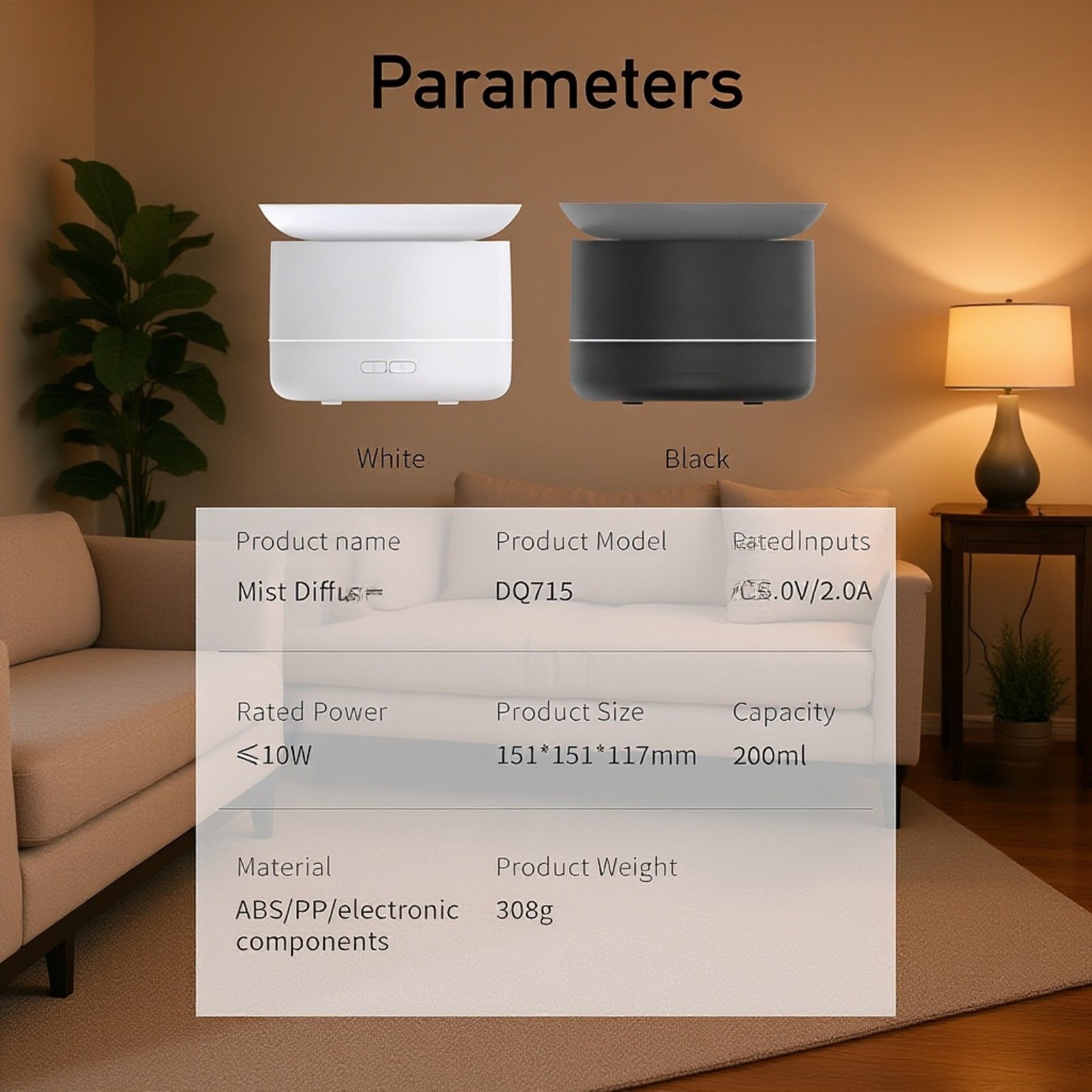 Fragrant Mist Diffuser for Relaxation