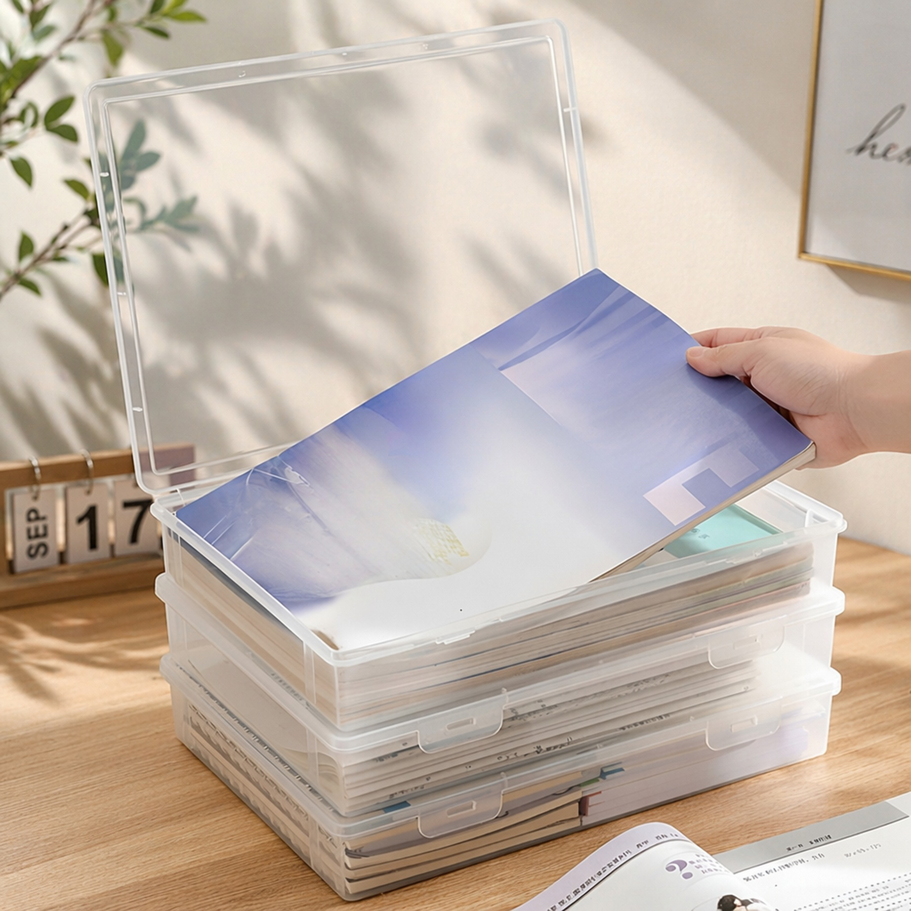 Multifunktionaler transparenter Dokumentenhalter
