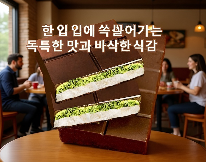 솜사탕과 초콜릿이 어우러진 디저트