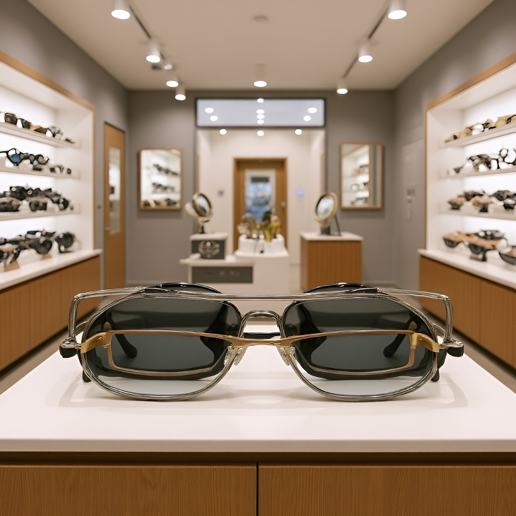 偏光サングラス・近視メガネに装着可能・男性用