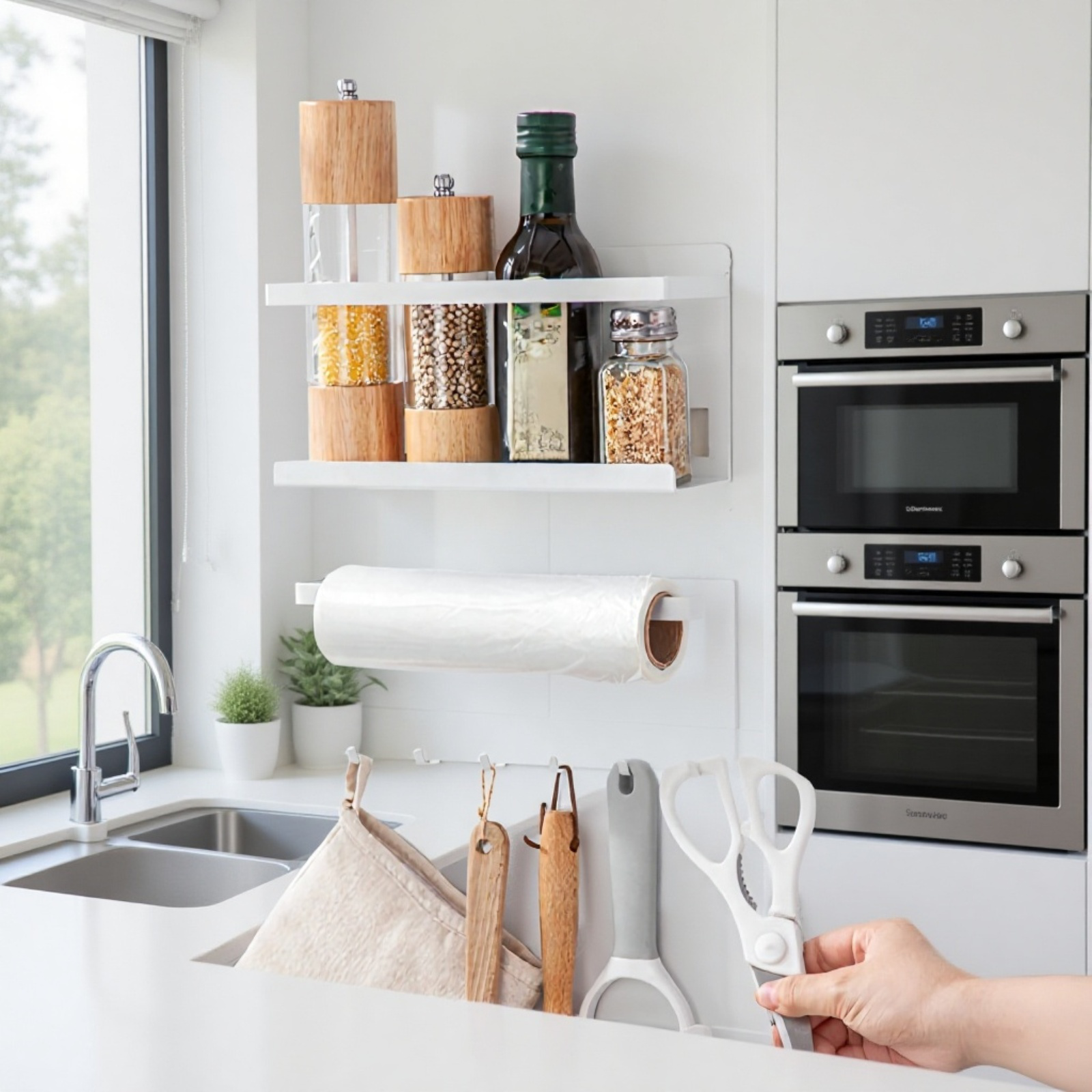 Magnetisches Eisenregal zur Aufbewahrung an der Seite des Kühlschranks