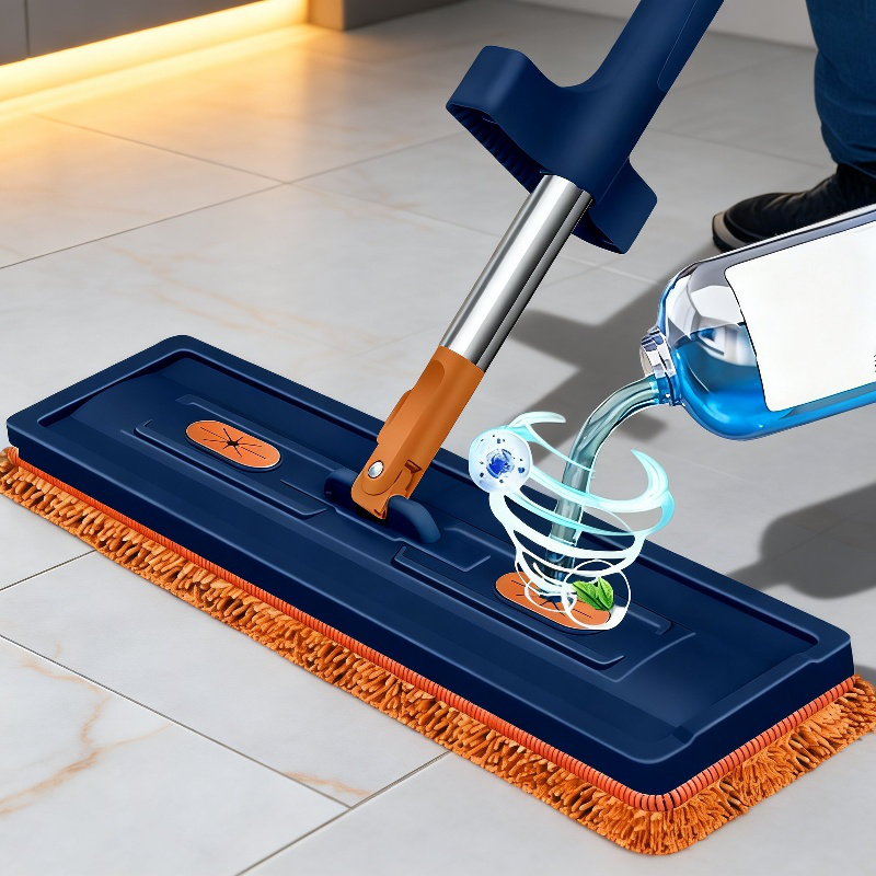 Lazy Hands-Free Flat Mop Dry and Wet Chenille Home Mop