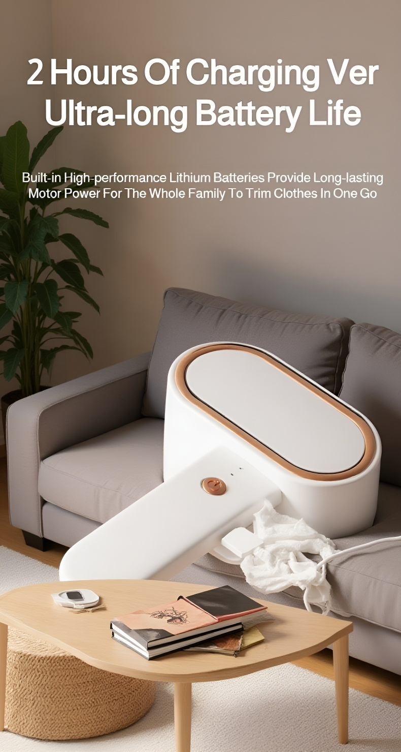 Before and after using Double-Sided Fabric Shaver on clothes