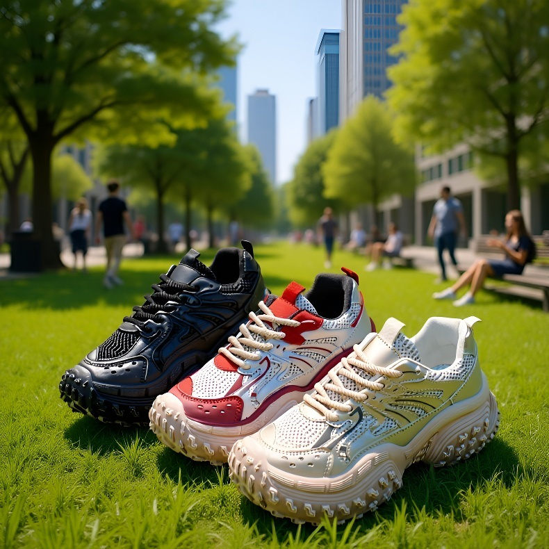 여 가을 통풍 운동화 아빠 신발 키높이 신발 밑창 메쉬 슬립온 여학생 운동화 메쉬 아빠 신발