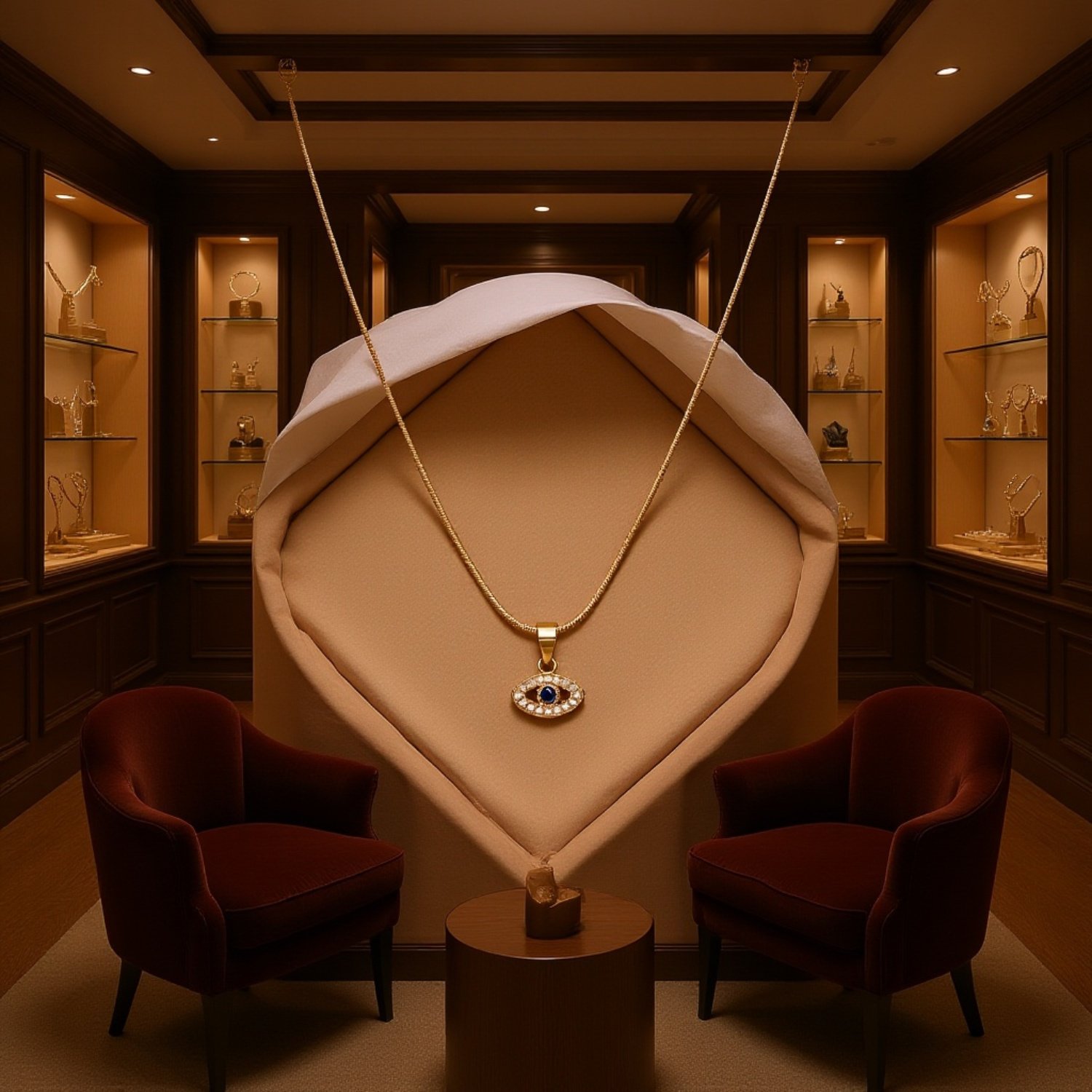 Ďábelské oko náhrdelník s přívěskem – univerzální titanová ocel