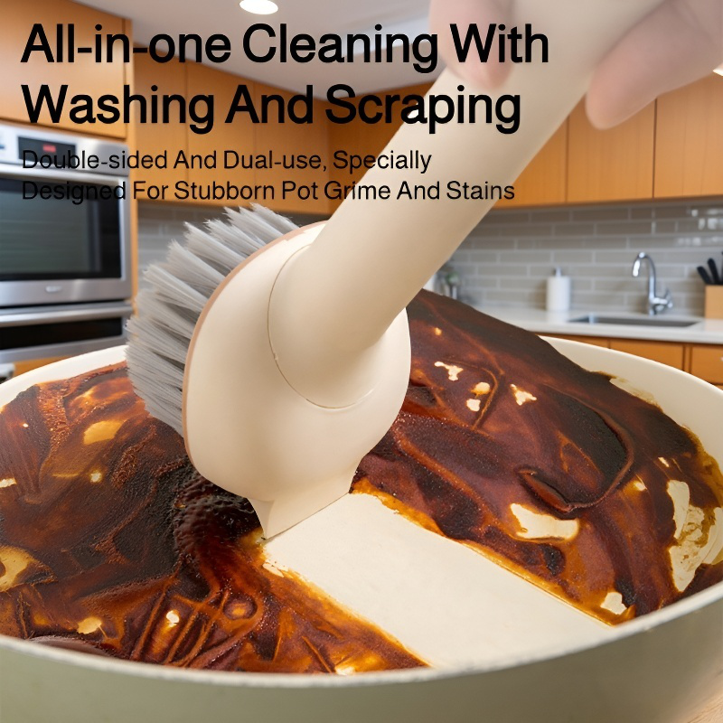 2-in-1 rotating pot brush