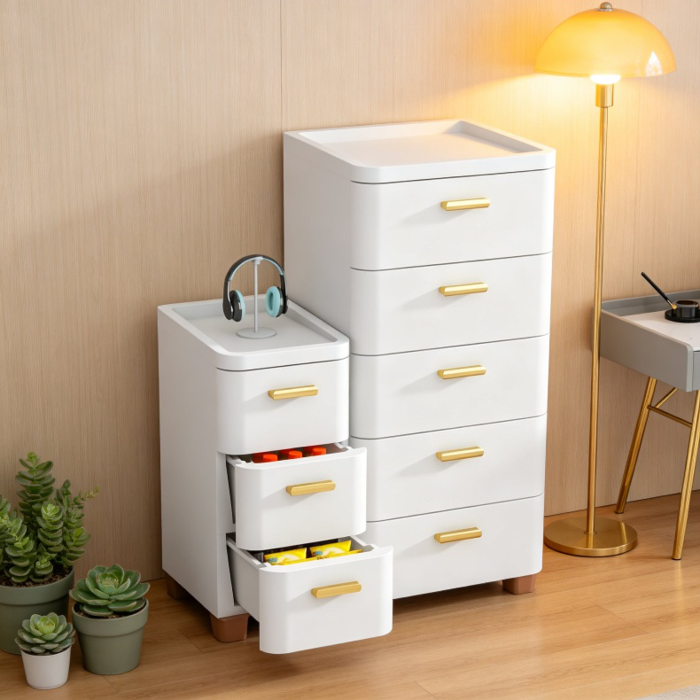 Armario doméstico de almacenamiento de múltiples capas tipo cajón para la sala de estar