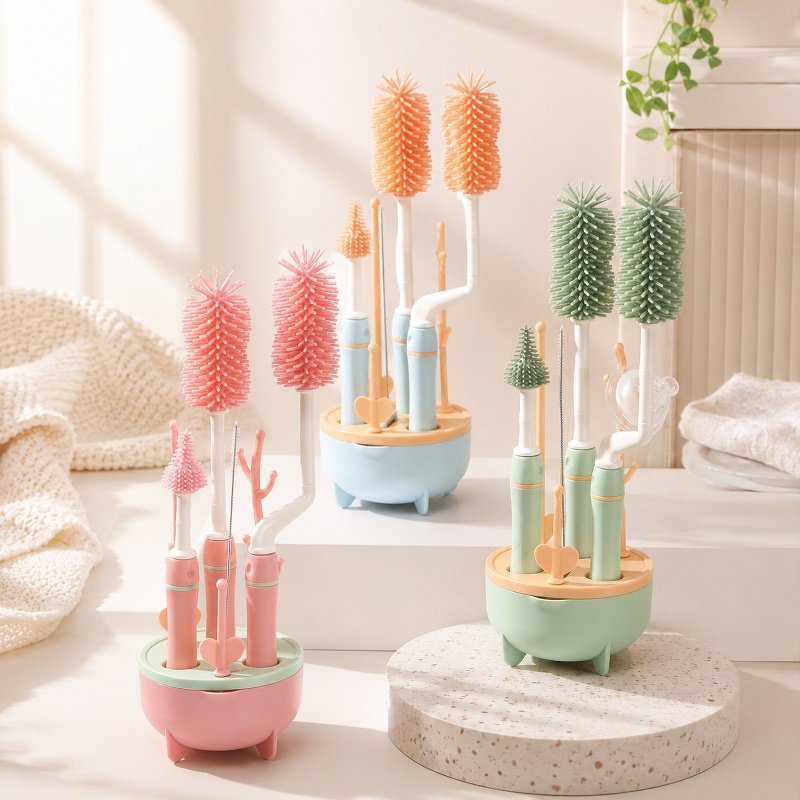 Baby spezifische rotierende Flasche Bürstenset