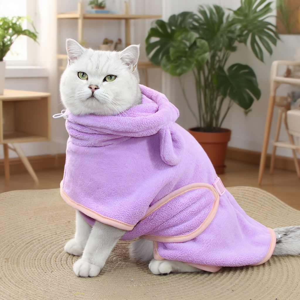 ペット バスローブ 犬用バスタオル 犬 タオル 速乾ペットローブ 超吸水 お風呂上がり 犬用ガウン 吸収速乾タオル バスポンチョ 体拭き マイクロファイバー 犬 バスローブ