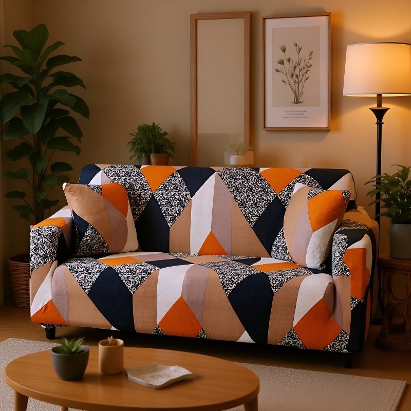 Funda Elástica para Sofá con Brazos, Cubierta Completa Antipolvo