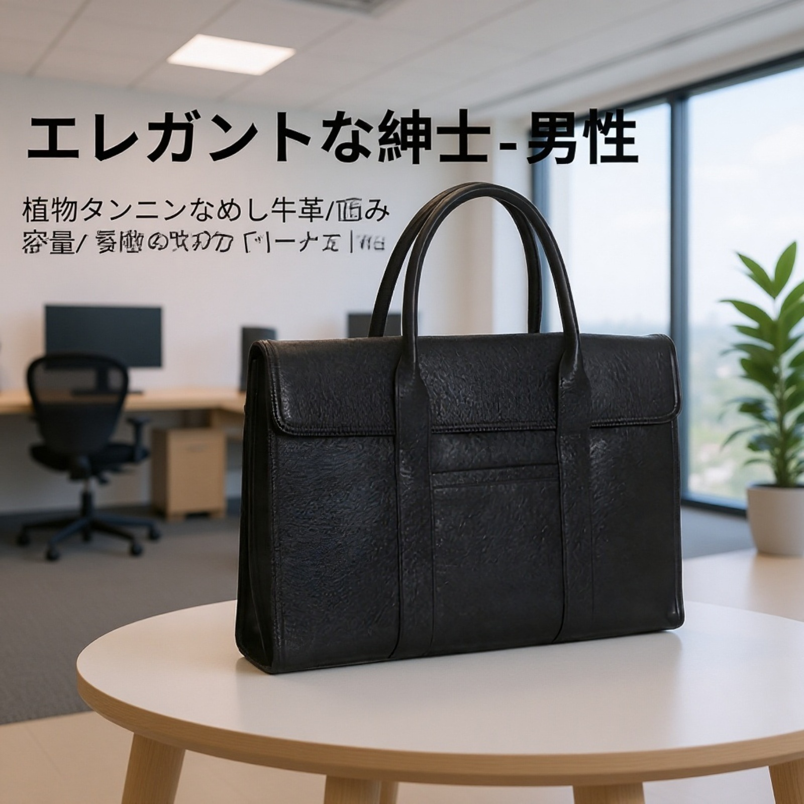 高級メンズ大容量ビジネスブリーフケース