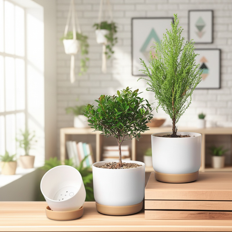 Ceramic Succulent Pot, Decorative and Perfect for Homes with Pets