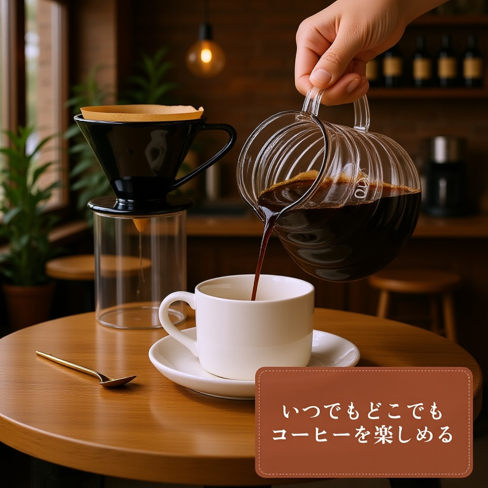 V型コーヒーフィルターカップ ドリップコーヒー用 漏斗型フィルター