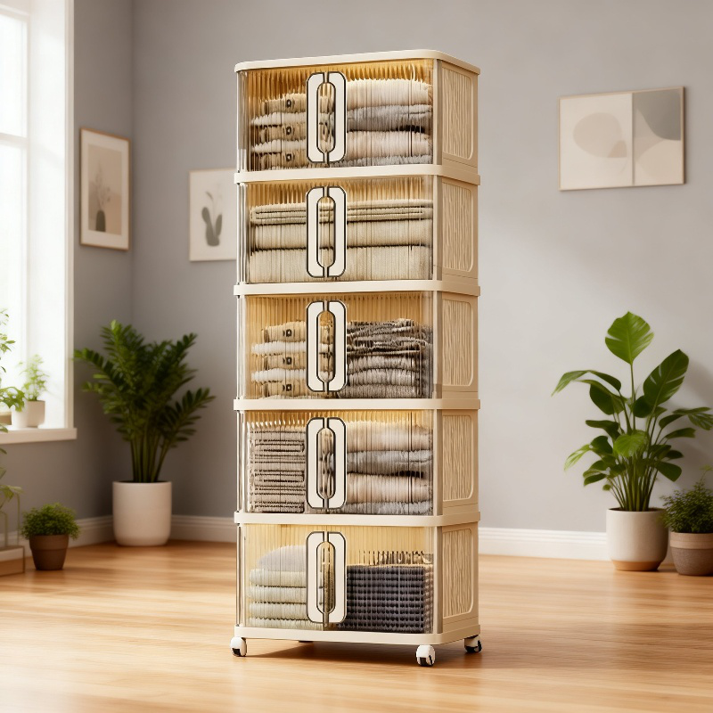 ベッドルームクローゼット 折りたたみ収納バッグ付き