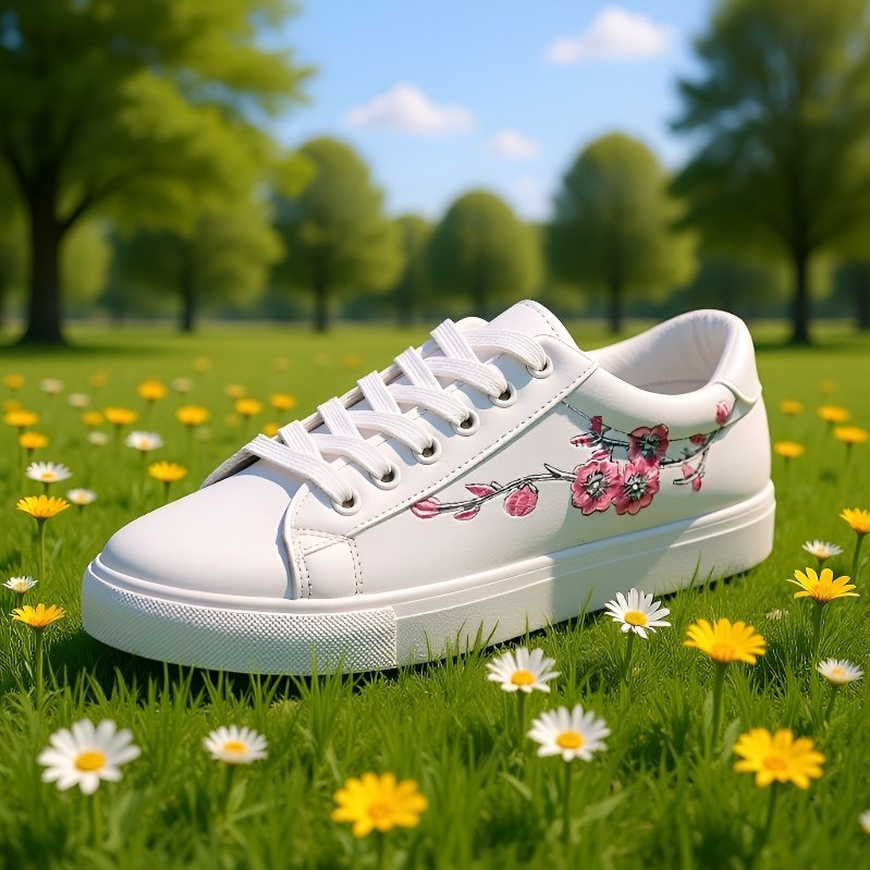 カジュアルコーデに合わせやすい白スニーカー