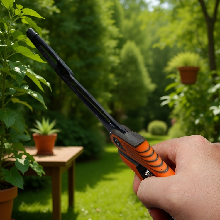 園芸用はさみ 園芸鋏 シャープで耐久性がある セーフティキャッチ やぶ 滑り止めハンドル
