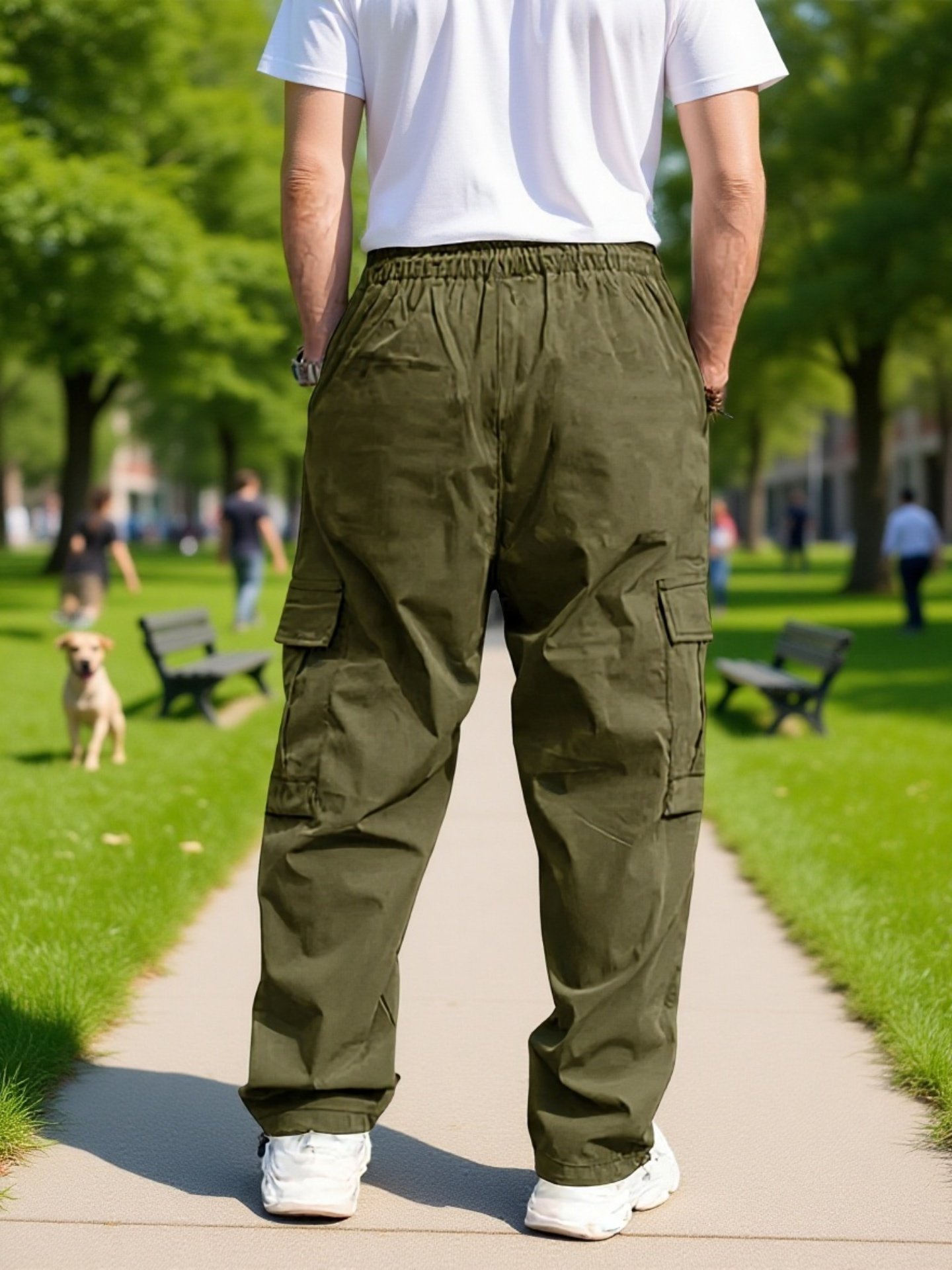 Praktische Seitentaschen der Herren-Cargohose