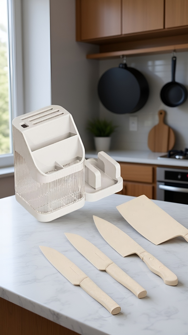 안전하게 칼을 수납하는 보관대