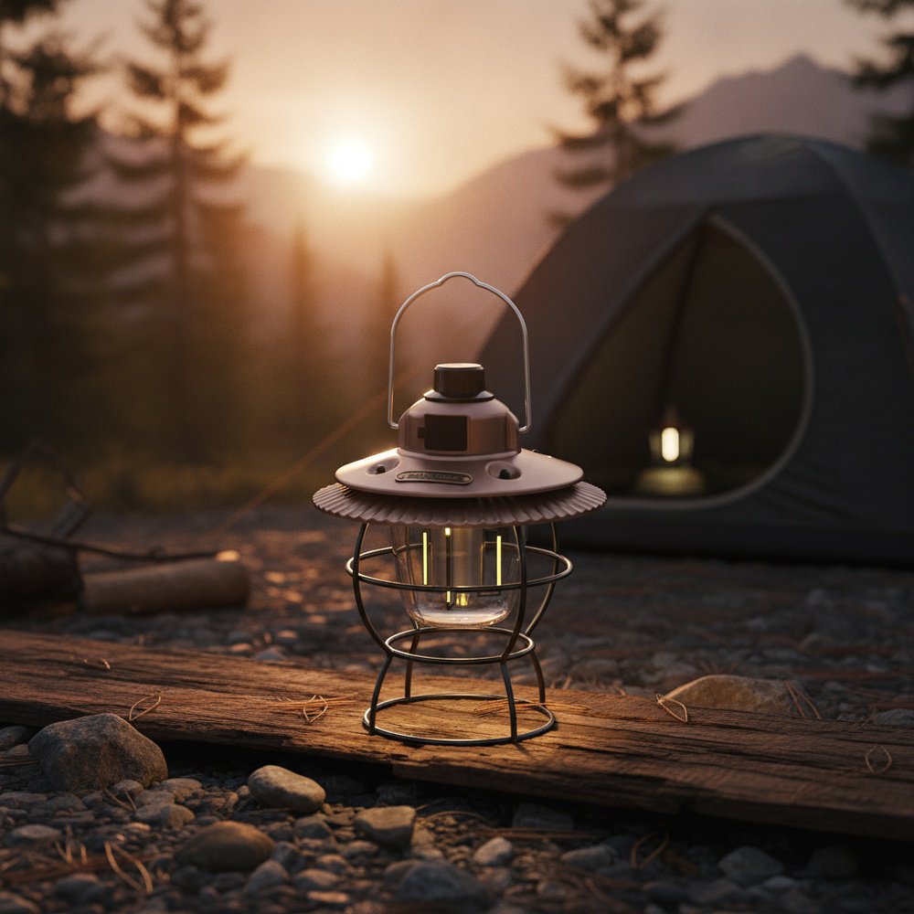 Lámpara para camping resistente y portátil