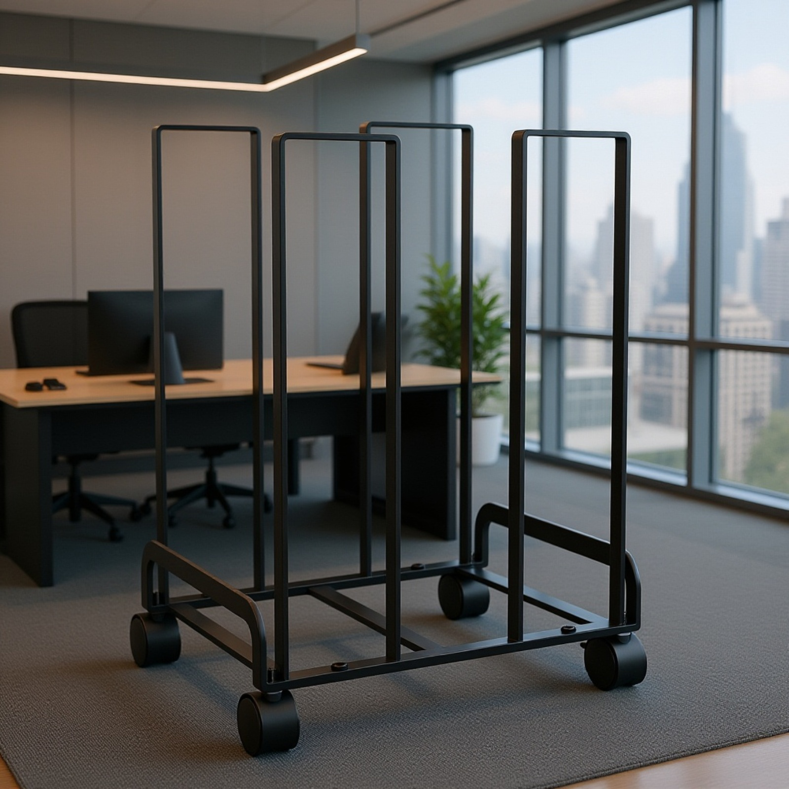 Movable Cardboard Sundries Storage Cart, Japanese Design