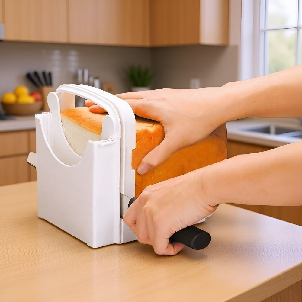 パン切りガイド キッチンパン切り器 トーストスライサー ベーキング用パンスライスラック