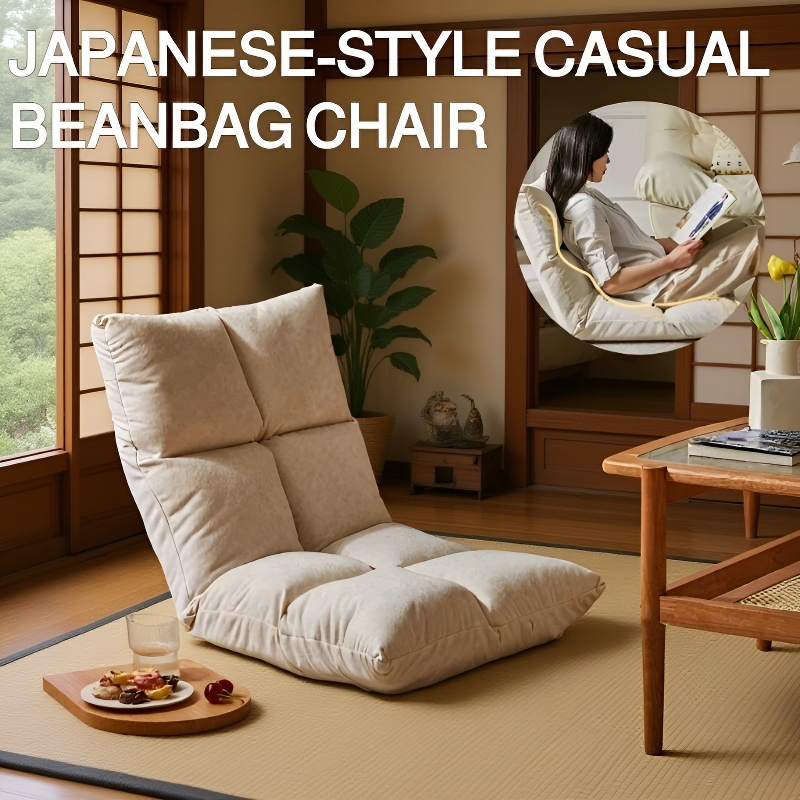 Japanese Style Lazy Sofa Backrest Chair Foldable Japanese Floor Sofa Chair