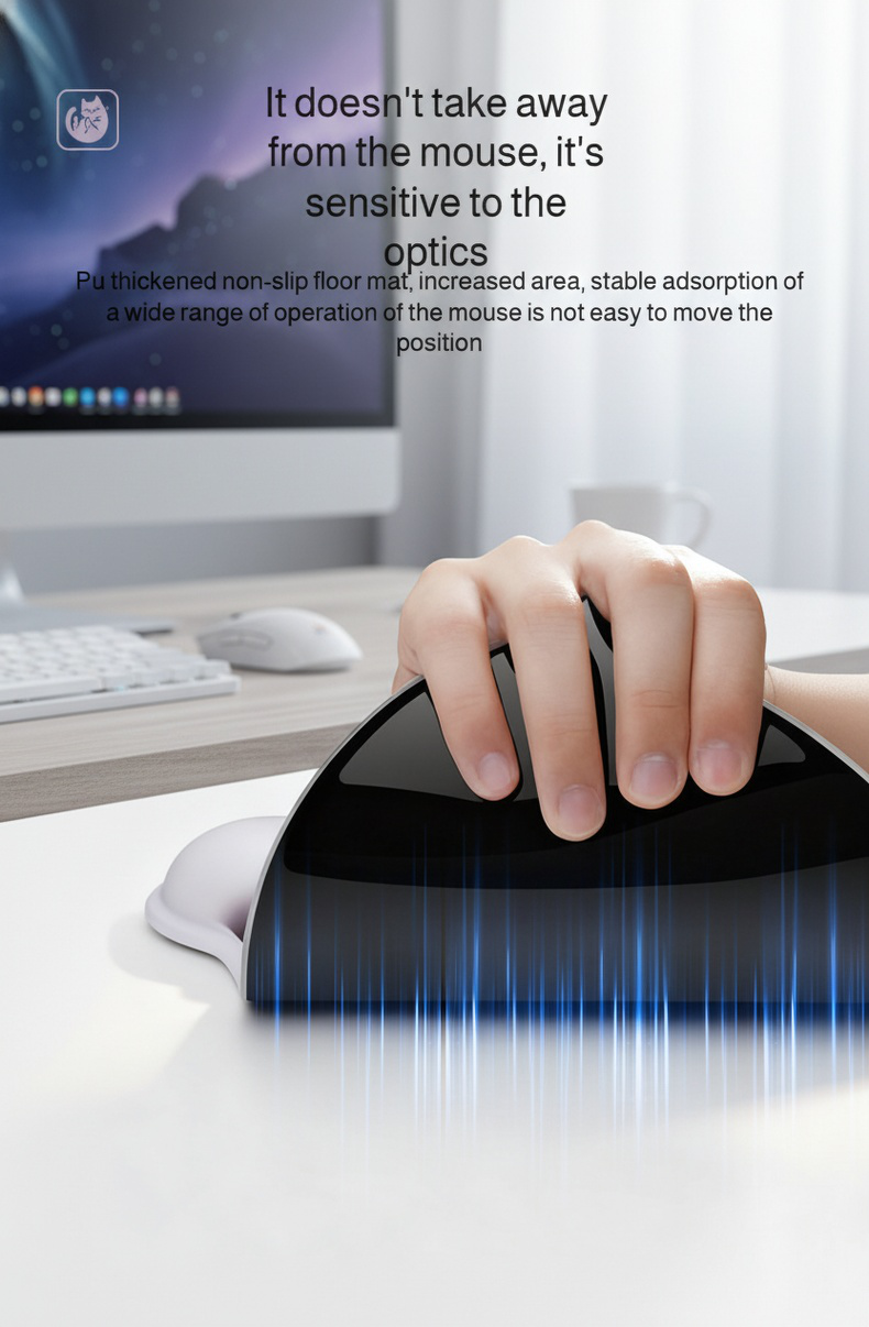Anti-slip desk accessory for mouse
