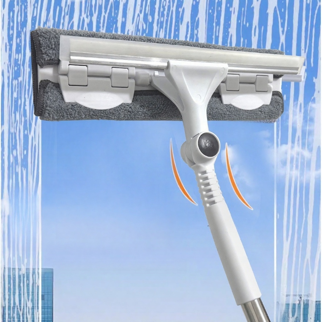 Praktischer Fensterreiniger für große Fensterflächen