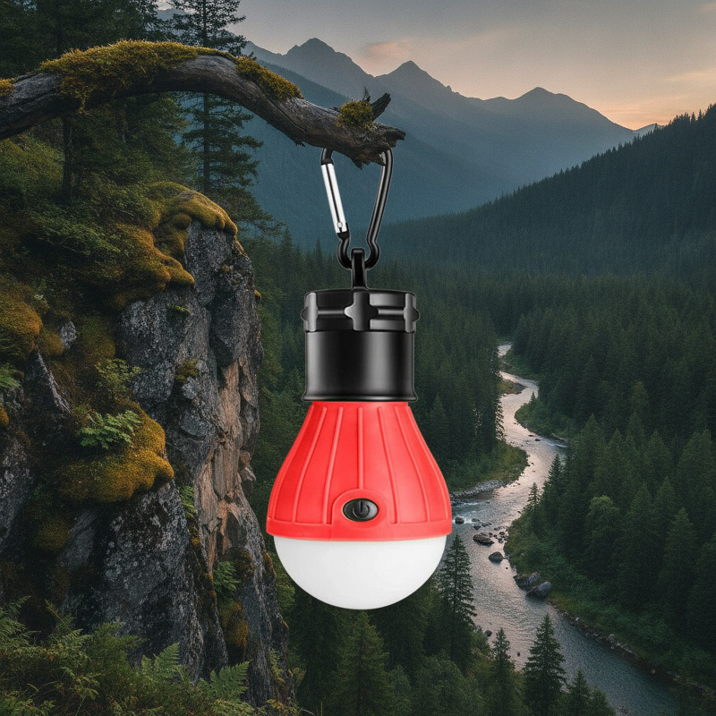 Outdoor travel led battery portable super bright portable hook hanging travel camping light camp ten