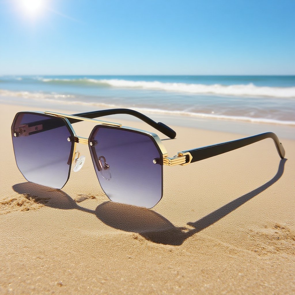 Gafas de sol polarizadas de doble puente de alta definición