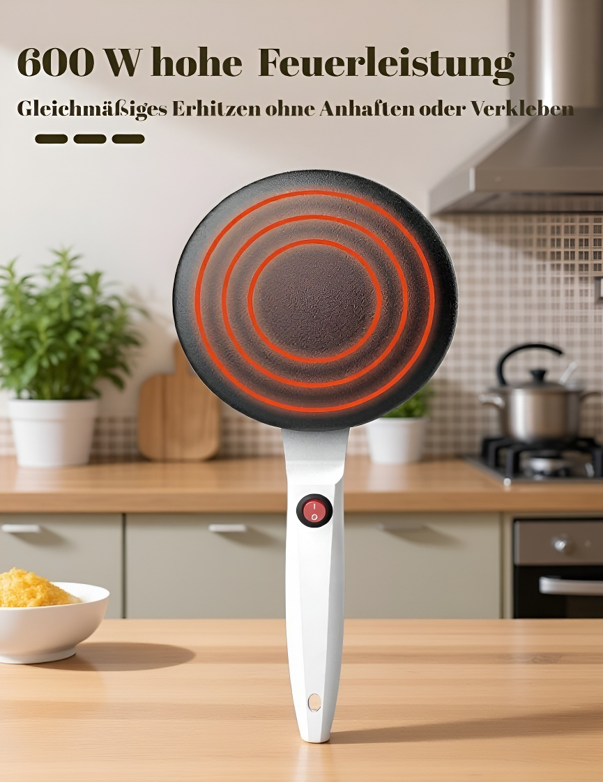 Pfannkuchen-Rollmaschine und Pfanne als Set