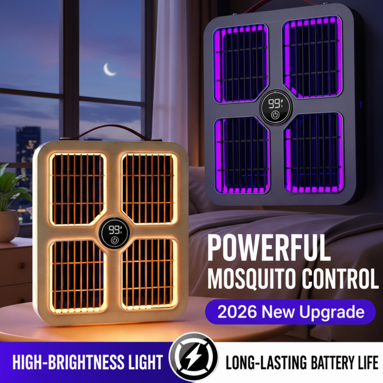 Safe and Silent Electric Mosquito Killer Lamp for Mothers and Babies